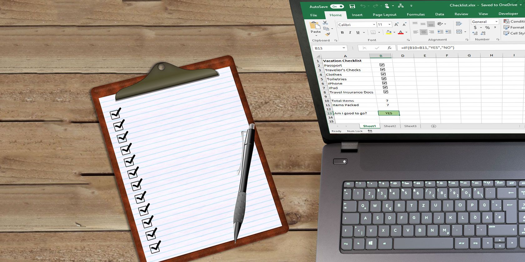 So erstellen Sie eine Checkliste in Microsoft Excel - checklist ms