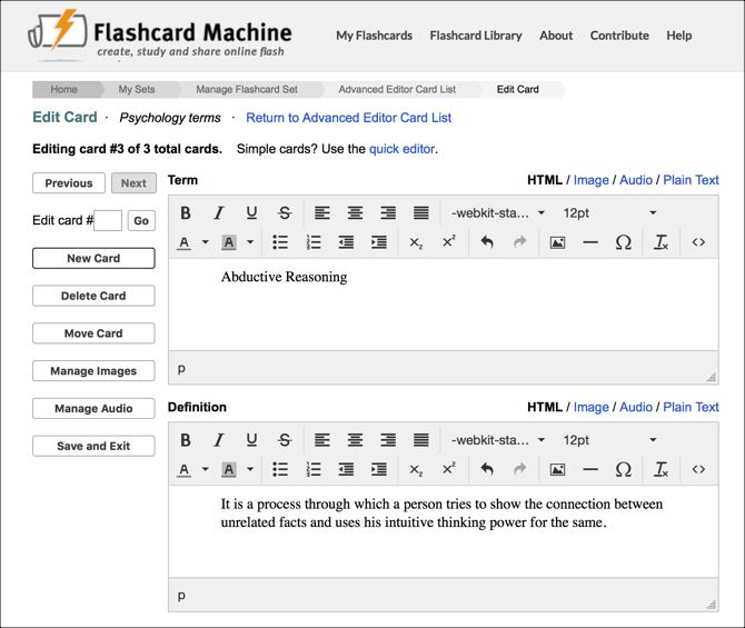 FlashcardMachine web - Gli 8 migliori siti per creare flashcard online