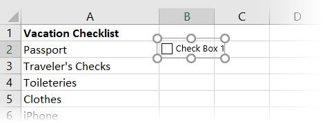 So erstellen Sie eine Checkliste in Microsoft Excel - Excel Inserting