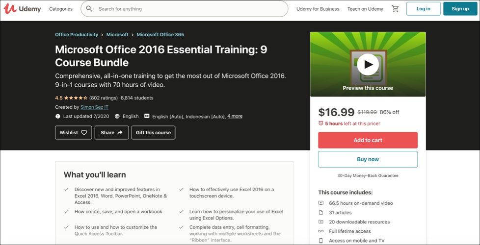 So lernen Sie Microsoft Office kennen: 20 Online-Tutorials, Videos und Kurse - UdemyMSOffice Online