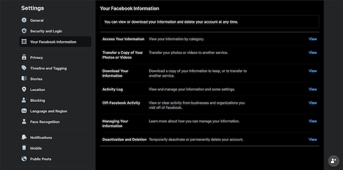 Your Facebook Information - Come importare i tuoi contatti di Facebook in Gmail in modo semplice