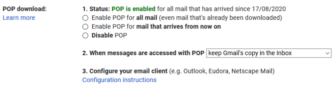 gmail pop - Come trovare la data esatta in cui hai creato il tuo account Gmail