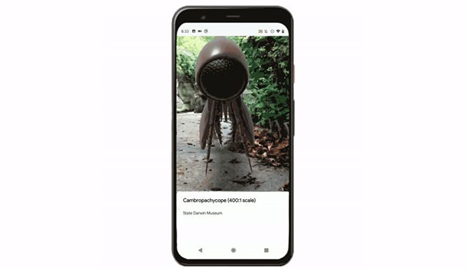 Google fügt seiner Augmented Reality-Funktion alte Kreaturen hinzu - google ar closeup