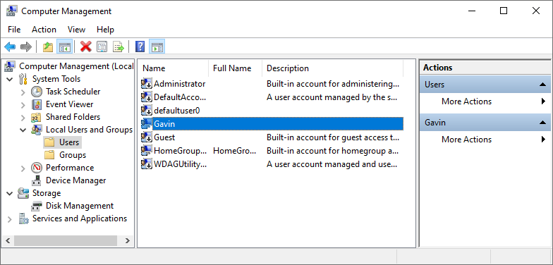 windows 10 computer management user accounts - 5 correzioni per l’errore “È necessaria l’autorizzazione per eseguire questa azione”