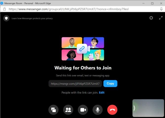 messenger rooms call screen - Come utilizzare le stanze Messenger di Facebook: una guida per principianti