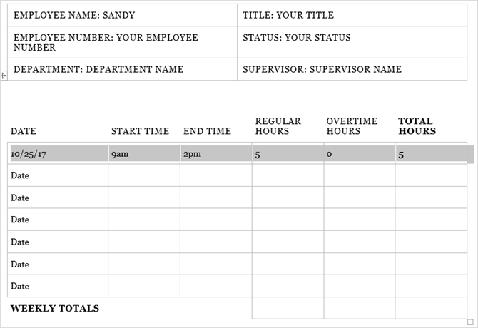 Weekly Hours Template from static2.makeuseofimages.com