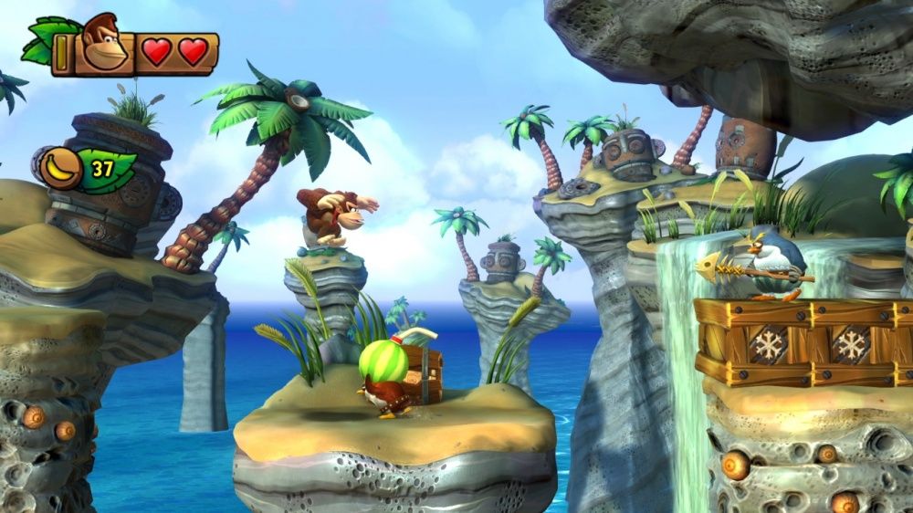 2D-Spiele vs. 3D-Spiele: Was sind die Unterschiede? - DK Country Tropical Freeze Screenshot