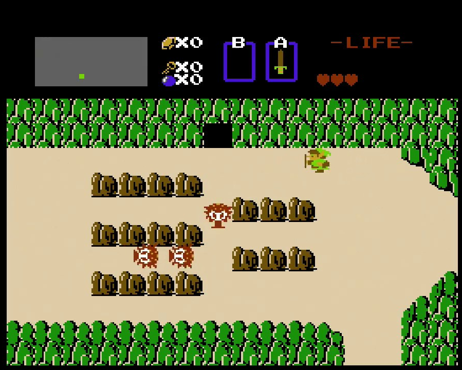2D-Spiele vs. 3D-Spiele: Was sind die Unterschiede? - Legend of Zelda NES Screenshot