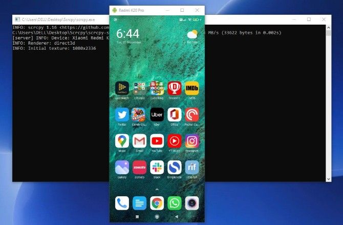mirror android screen to pc scrcpy terminal - Come eseguire il mirroring dello schermo Android su PC o Mac senza root