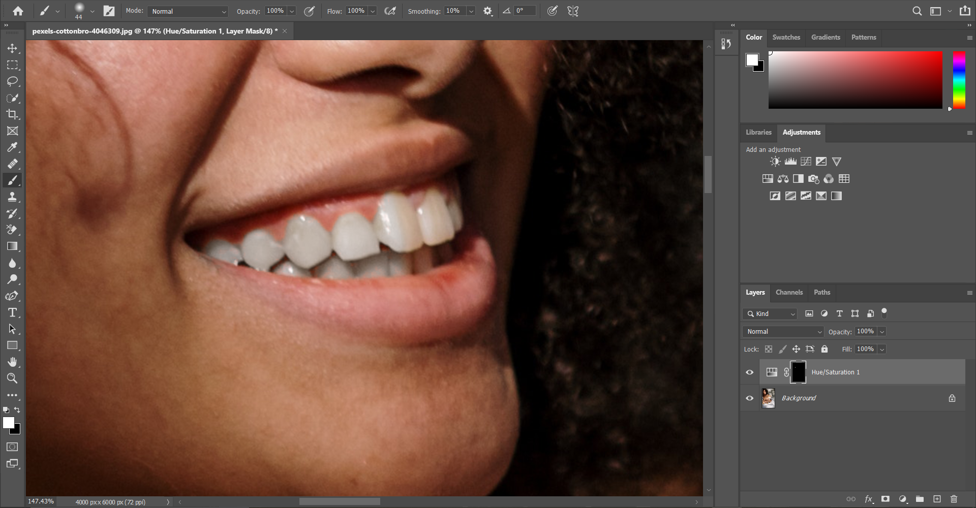 05 Teeth Whitening Part Two - 4 macchie che puoi rimuovere facilmente usando Photoshop
