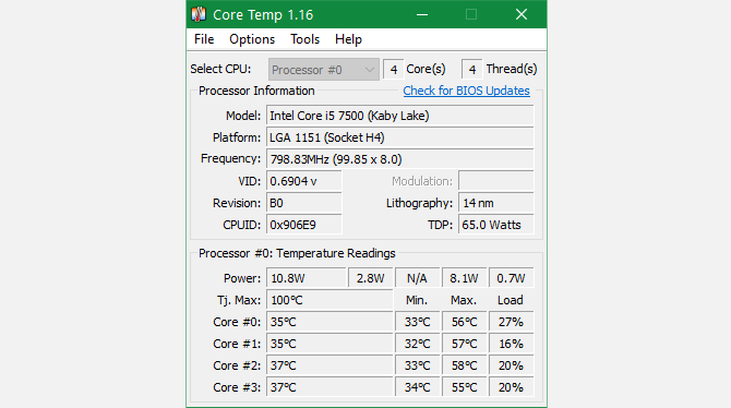 Core Temp Windows Home - Come controllare la temperatura della CPU sul PC