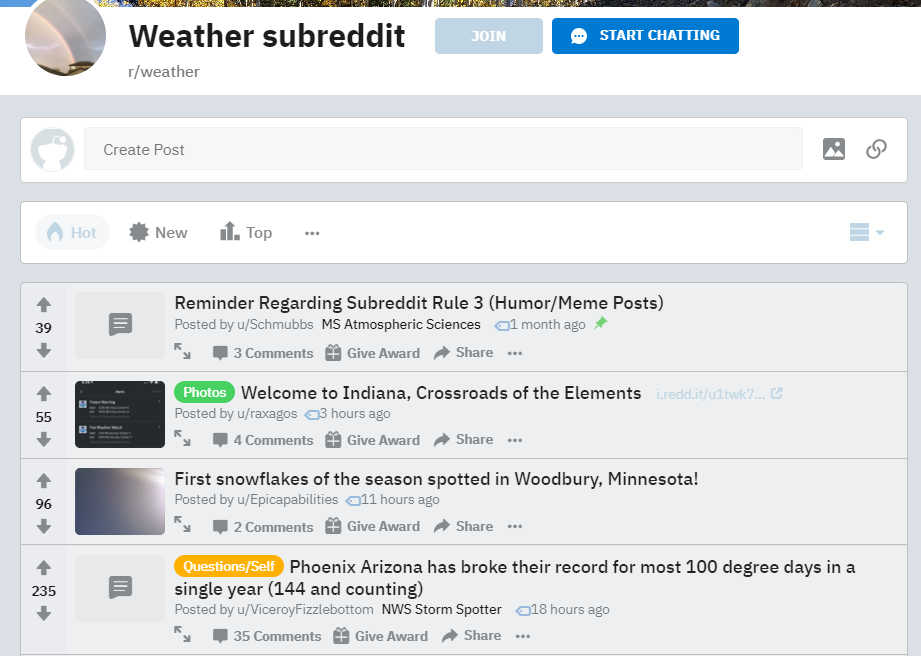 Die 7 besten RSS-Feeds für Wetter-Updates - reddit weather