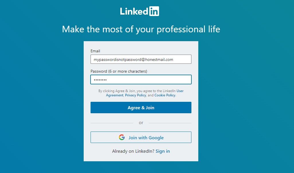 Können Sie LinkedIn Ihre persönlichen Daten anvertrauen? - LinkedIn login