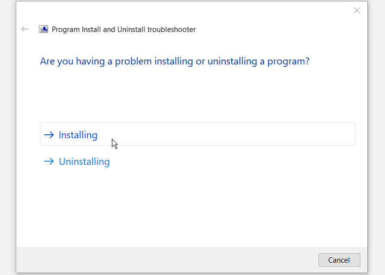 Ошибка пакета установщика windows невозможно запустить необходимую для завершения удаления программу